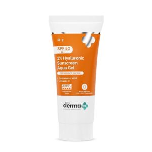 The Derma Co 1% Hyaluronic Sunscreen Aqua Gel SPF 50 30 g