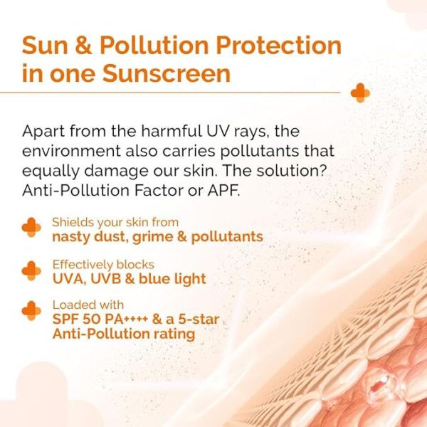 The Derma Co 1% Hyaluronic Sunscreen Aqua Gel SPF 50 30 g - Image 4