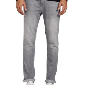 Men's Cotton Rich Stretchable Grey Slim Fit Jeans | Casual Denim Grey Jeans